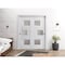 Vdomdoors Sliding Closet Bypass Doors 84 x 84in, Sete 6933 Nordic White W/ Frosted Glass, Sturdy Rails SETE6933DBD-NOR-8484 - alternate 2